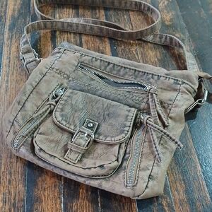 Otherwild Textured Tan Crossbody Bag